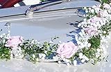 autoschmuck hochzeit berlin  Autoschmuck Autogesteck Hochzeit Brautauto Autogirlande rosa weiß AU0024 Vintage
