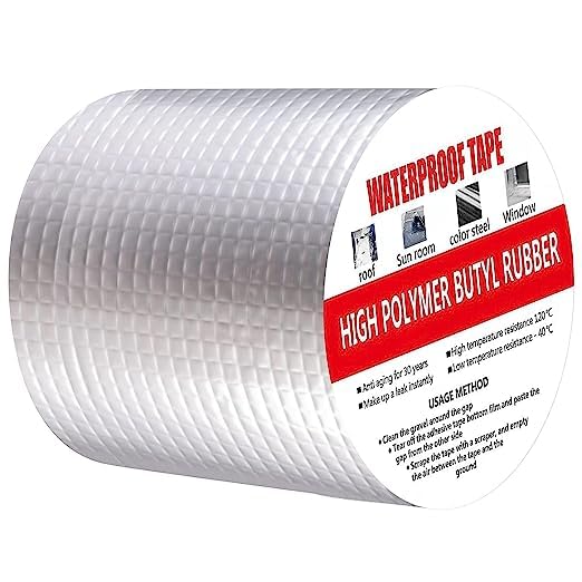 AARAL leakage repair waterproof tape for | leakage water leakage in tank roof | water leakage solution Aluminium | Foil Tape Super Waterproof Adhesive Tape butyl tape (2 inch x 5 meter) (B0CC2LTFQ8) Amazon Price History, Amazon Price Tracker