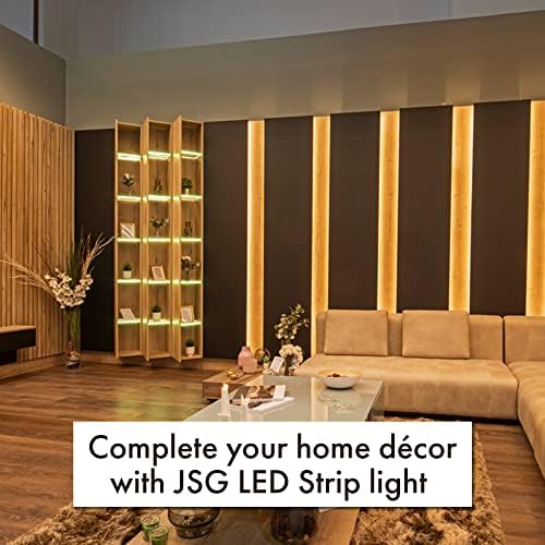 JSG Accessories® 240v LED Strip Light| IP65 Waterproof| 60 LEDs/m | 3528 SMD Warm White LEDs| 50000hrs Life Expectancy| Home/Office Decor| Highlight Stairs, Shelves, Interiors & Exteriors