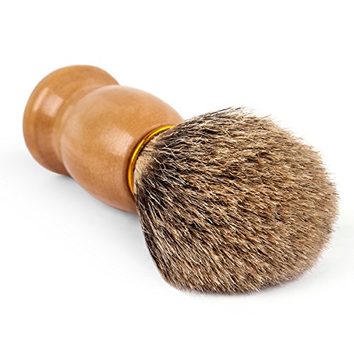 QSHAVE-100-Best-Original-Pure-Badger-Hair-Shaving-Brush-Handmade-Real-Wood-Base-Perfect-for-Wet-Shave-Safety-Razor-Double-Edge-Razor
