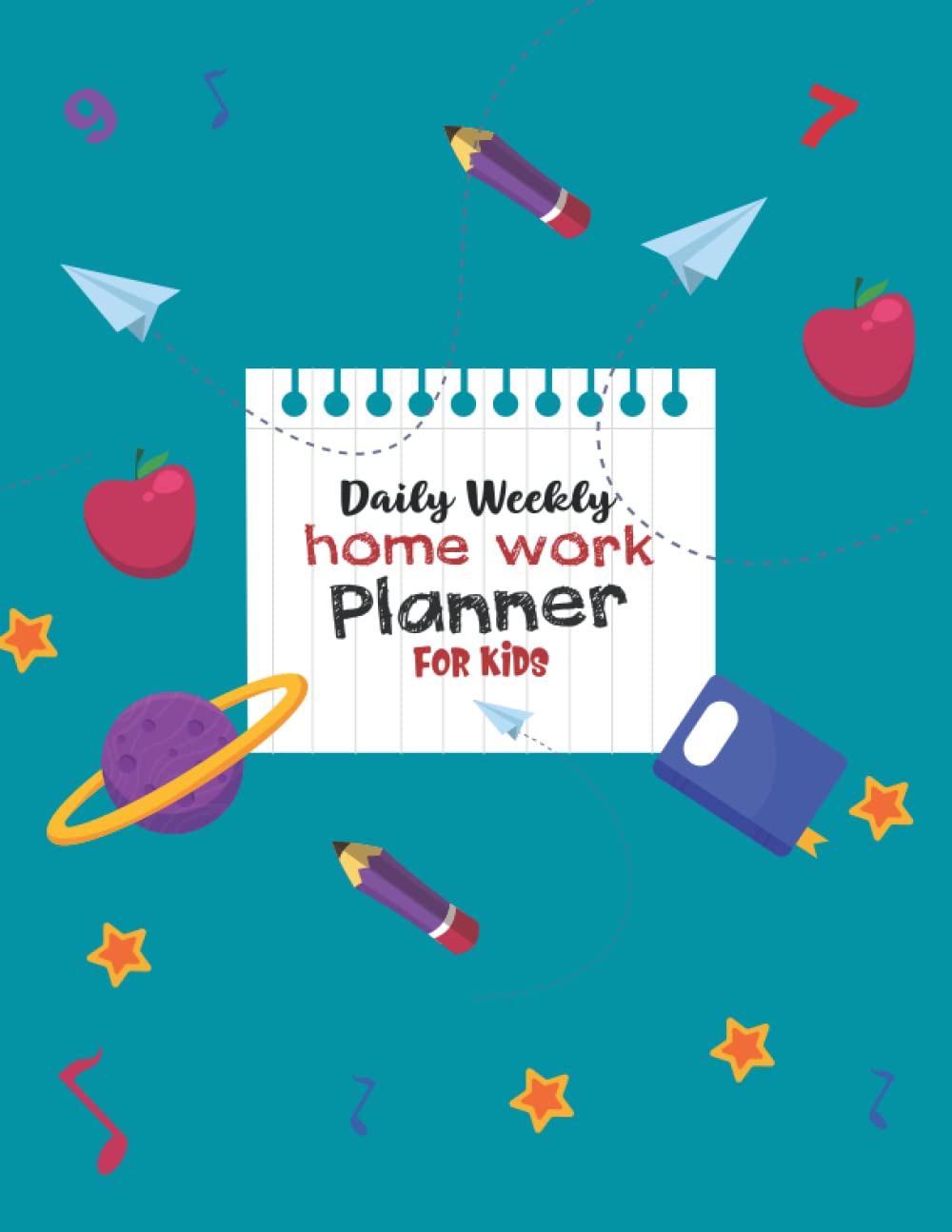 Daily Weekly Homework Planner For Kids: A Simple Student Homework Planner Notebook 2022-2023|Daily Planner for Kids with Details for Each Day Includes Calender 2022