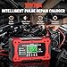 10A 12V Battery Charger for Car Fully Automatic Smart Trickle Charger & Maintainer with LCD Display, Temperature Compensation for Truck, Motorcycle, Boat, Lawn Mower