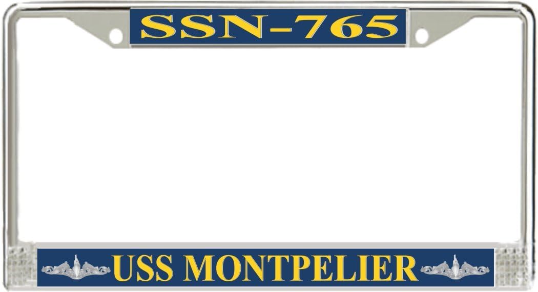 MilitaryBest USS Montpelier SSN-765 Enlisted License Plate Frame