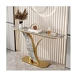 Design minimaliste moderne : Cette console d'entrée présente une silhouette épurée et moderne avec un cadre métallique élégant qui crée un équilibre visuel raffiné. Son design simple et élégant s'intègre parfaitement aux intérieurs modernes, contemporains ou minimalistes.