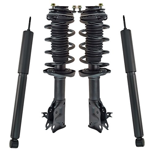 Image of TRQ Front and Rear Complete Strut Assembly & Shock Absorber Kit Complete Strut & Coil Spring Assembly Compatible with 2006-2011 Honda Civic