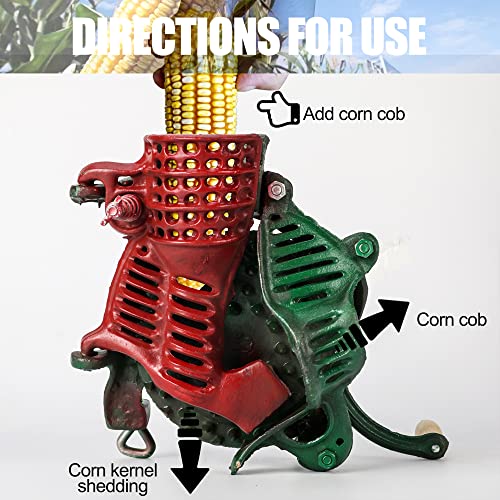Lesolar USN10-33-0054 Corn Sheller Hand Crank - Cast Iron Corn Thresher, Manual Corn Peeler thumb #4