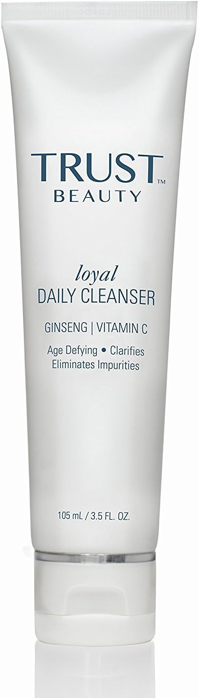 Trust Beauty - Daily Facial Cleanser, Natural Anti Aging Daily Use Face Wash and Pore Cleanser, Helps Reduce the Appearance of Wrinkles, Acne, Fine Lines and Impurities, Vitamin C for All Skin Types