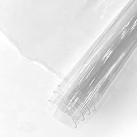 HYANG Super Clear Holographic PVC Vinyl Sheets 11.8x47in Roll for DIY Bows, Earrings, Bags & Crafts (HY-101)