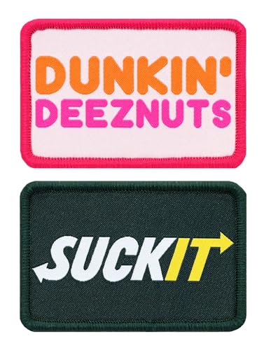 Great 1 Funny Morale Patch Set, Dunkin Deeznuts - Suckit