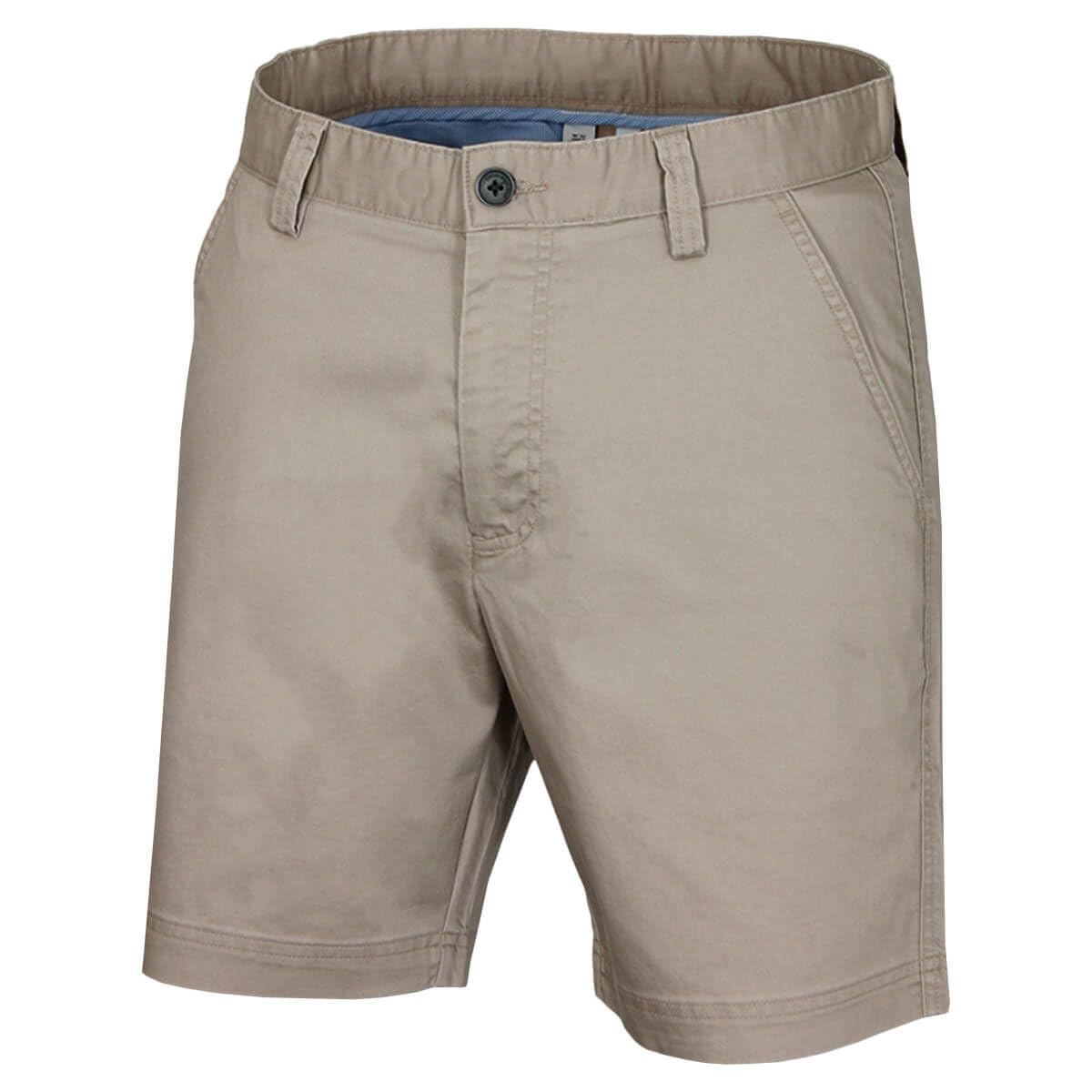 Calvin Klein Mens Campus Chino Lightweight Shorts - Stone - 34" Waist