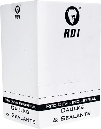 Miniatura 10 de Red Devil 08260I RD PRO Sellador RTV de grado industrial 100% silicona resistente a la intemperie, tubo de 10.1 onzas, transparente, paquete de 1