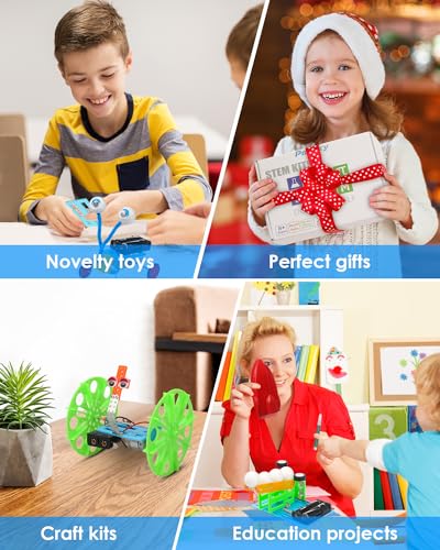 Snapklik.com : 6 Set STEM Kits, DC Motor Electronic Robotic For Kids ...