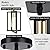WKWKTOTO 3 Pack Black Pendant Lights for Kitchen Island, Industrial Hanging Light Fixture with Durable Metal Shades, Kitchen Island Lighting for Dining Room, Entryway, Restaurant
