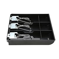 Vista 1 de Bandeja de inserción de caja registradora, bandeja de inserción de caja registradora blanca y negra con tres cajas de repuesto para cajones