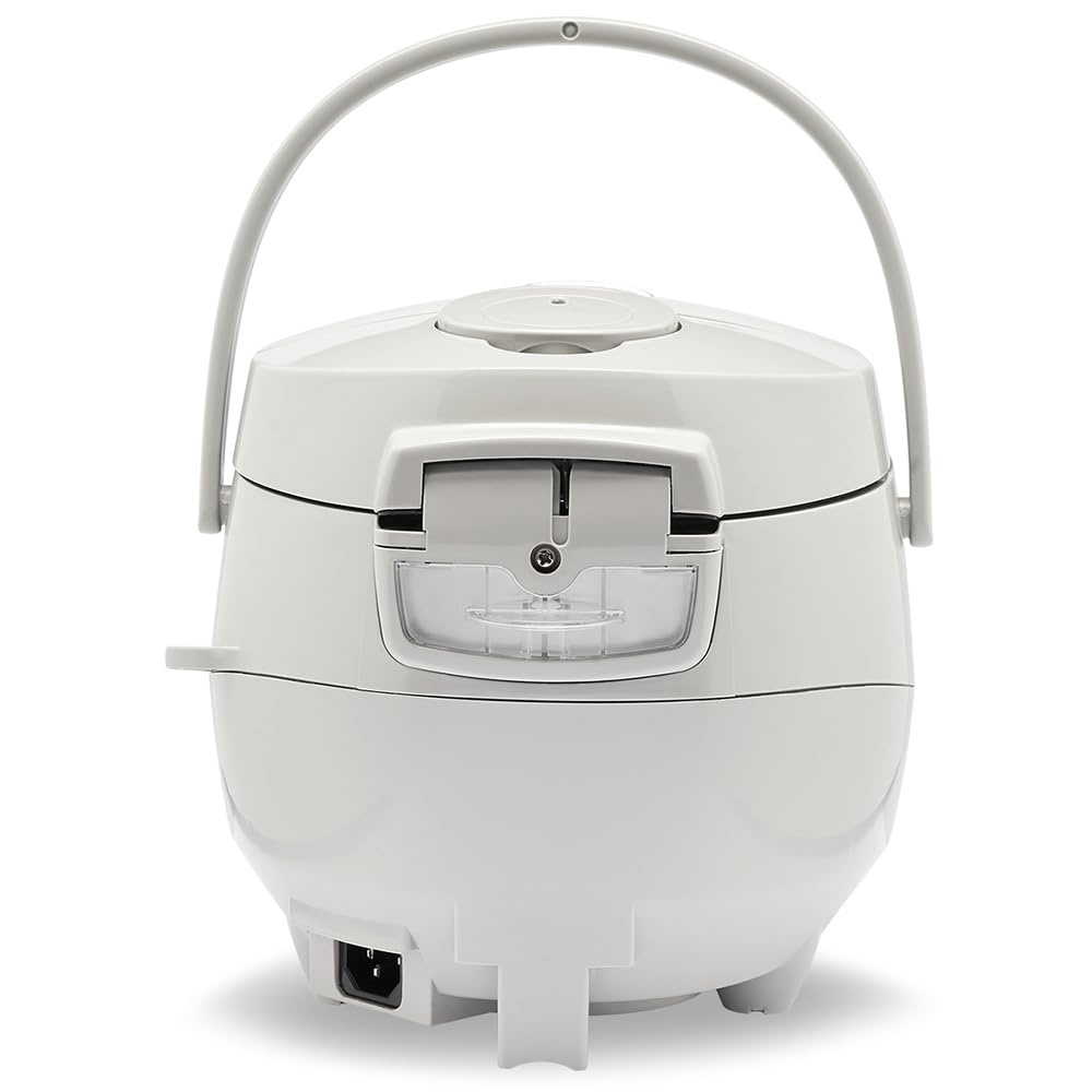 Reishunger Mini Cuociriso Digitale - Vaporiera Multifunzione Grigio Fino a 3 Persone con 8 Programmi, Tecnologia a 7 Fasi, 0.6L - Con Display LED e Funzione di Mantenimento del Caldo