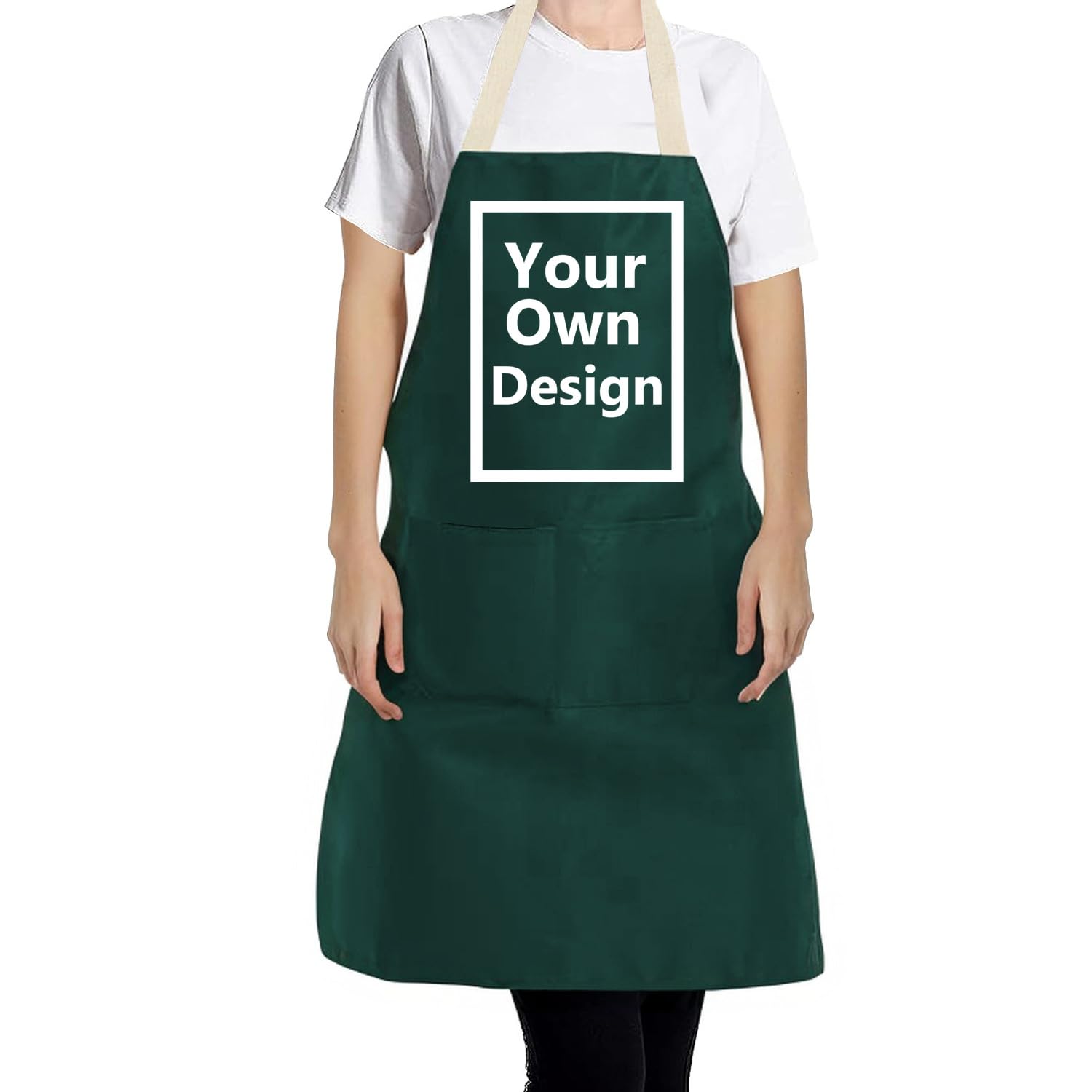 JPHCHSC Personalised Master Chef Aprons For Women,Personalized Aprons With Logo Any Text Any Photo Any Colour,Personalised Cooking Gifts,Personalised Photo Gifts For Women,Chef Presents — image 1