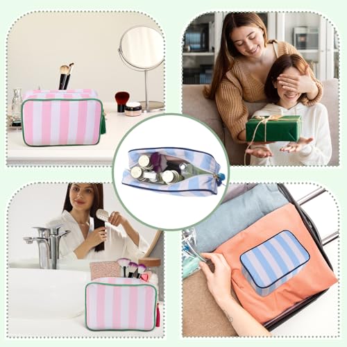 Bolsa para Mahjong americana con rayas y cremallera miniatura 5