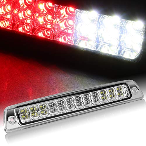 HYPERSPEED 24-LED Tail High Mount Center Third 3rd Rear Brake Stop Light Lamp Fit for 1994 1995 1996 1997 1998 1999 2000 2001 Dodge Ram 1500 2500 3500, Car Mods Accessories (Chrome Housing Clear Lens)