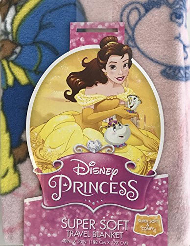 Disney Princess Belle Beauty and the Beast Super Soft Travel Blanket 40x50