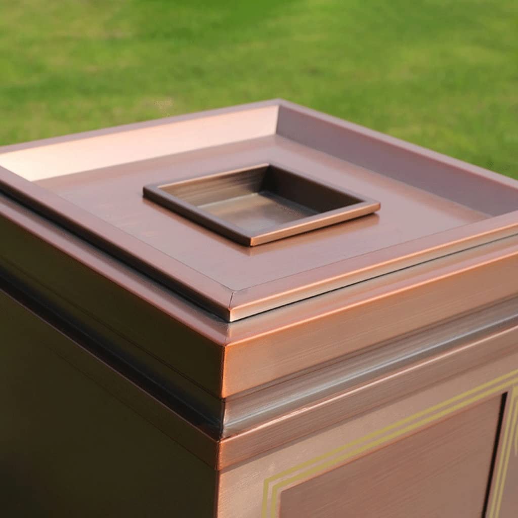 Pattumiera da esterno Contenitore quadrato for pattumiera con secchio interno rimovibile for lo smaltimento di contenitori for rifiuti commerciali Pattumiera