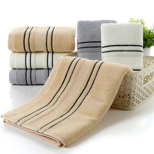 Serviettes de bain en coton extra large 70x140 cm drap doux - 4