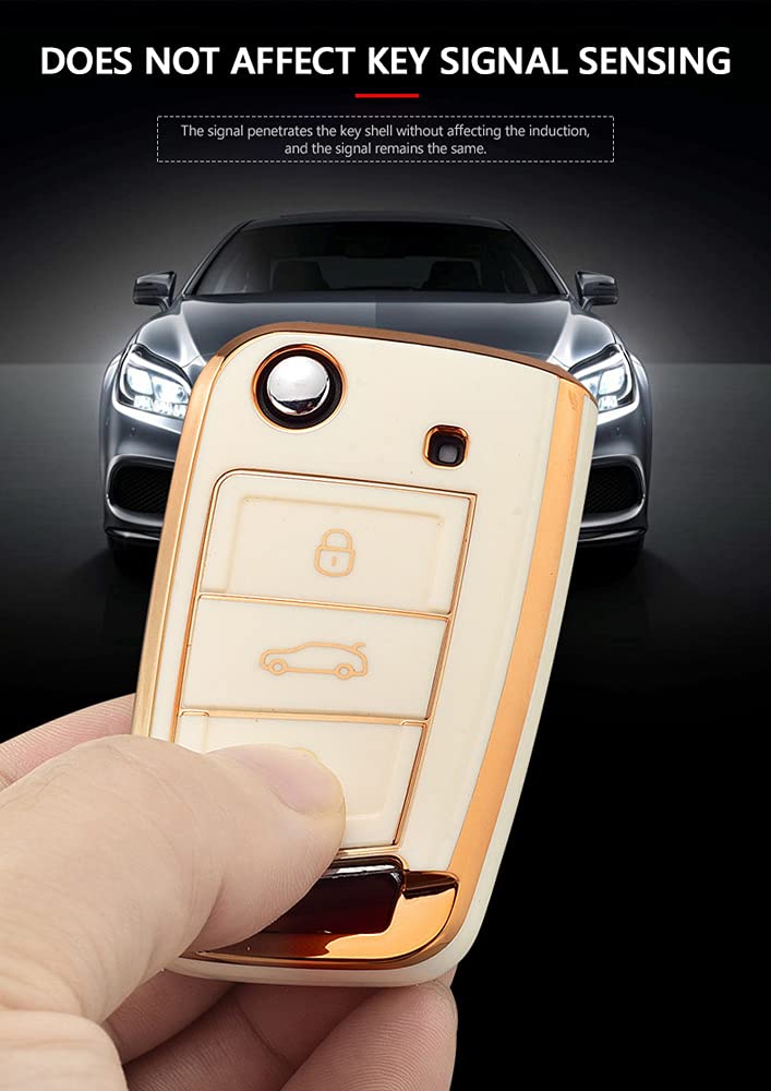 Rose -Coque De Clé De Voiture Adapté Pour Audi A1 Sportback 2019-2021 A1 Sportback 30 2019 TFSI S Line Etui Cas Pour Telecommande De Cle Voiture En
