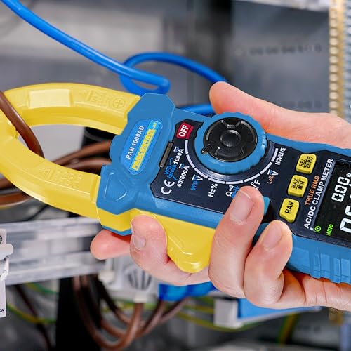 Pancontrol® PAN 1000AD Digital-Stromzange 1000A AC/DC True RMS + Einschaltstrommessung, LoZ, VFC | kontaktloser Spannungsprüfer & Phasenprüfer