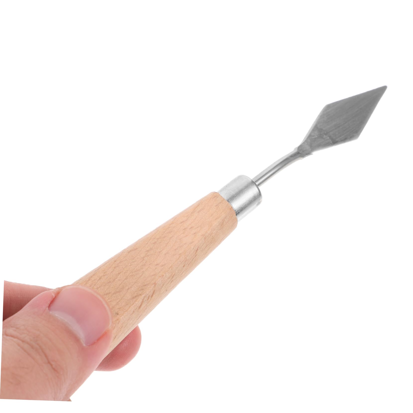 Tofficu 5 Pieds Couteau De Peinture À l'huile d'art Spatule Peinture Couteau Grattoir Laveur De Pinceaux Brosse Nettoyant Palette Glaçage Décoration Pastels Acier Inoxydable 7pcs * 5