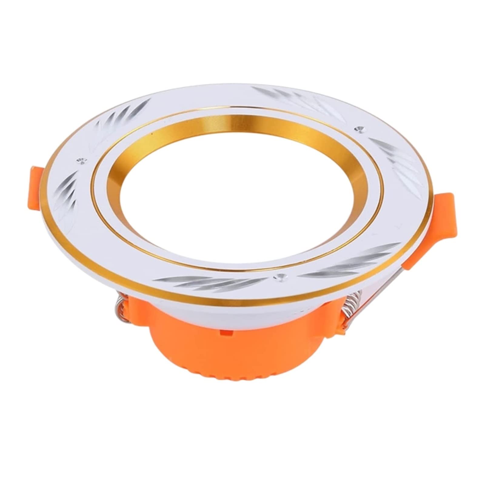 MAXTED1Pack Outer Diameter 10 Cm Ultra-Thin Recessed Lighting 5W 3200K-6000K with Junction Box LED Ceiling Lamps Warm White Home Spotlight Livingroom Dimmable Downlight 110V-240V Luxury (Color : War