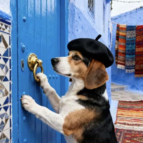 Gorra Boina para Perro Estilo Francés miniatura 6