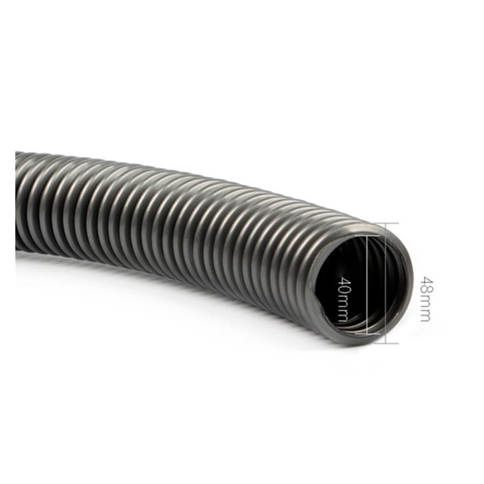 Manguera Flexible For Aspiradora, Tubo De Recolección De Polvo De Repuesto, Kit De Manguera Universal For Herramientas Eléctricas For Sistema De Vacío Industrial(C- 2m Gray 40mm)