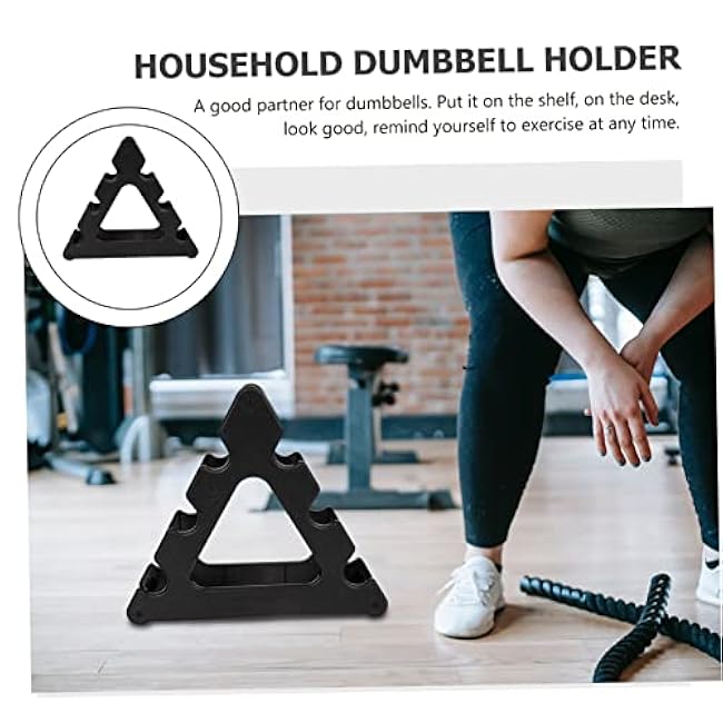 VICASKY Small Dumbbell Stand 3-Tier Design Plastic Household Dumbbell Rack for Home and Office Use Space-Saving Weight Rack for Fitness Accessories