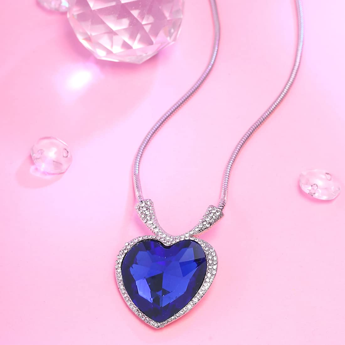 TITANIC Crystal Heart Pendant Necklace