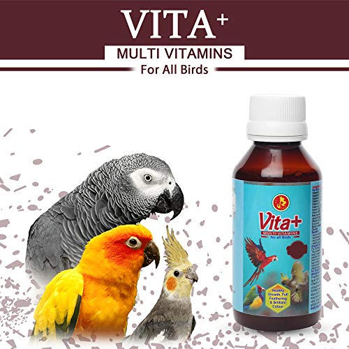 Image of Pet Care International (PCI) Vita+ || Specially formulated for Birds || Helps Healthy Growth, Full Feathering & Brilliant Color || with Extra Vitamin C || 30ml