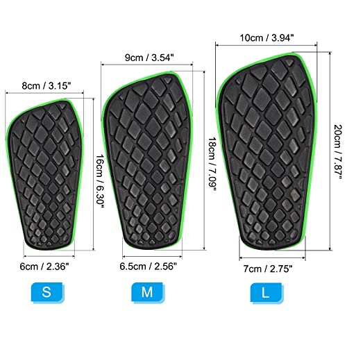 PATIKIL Soccer Shin Guards, Size M EVA Cushion Protection Sport Protective Pad for Youth Adult Green - Image 2