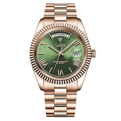 Montre automatique pour homme CADISEN anti-rayures étanche saphir