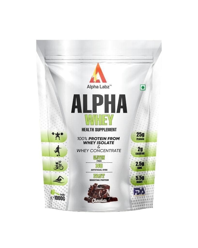 Alpha Labz 100% Whey Protein Isolate | 25g Protein, 5.5g BCAA, 2g Creatine | Whey Protein Powder - Post Workout Whey Protein Isolate | Fast-Absorbing Workout Supplements for Fast Recovery & Lean Muscle | Men and Women [Chocolate, 1Kg] (B0D3CJMXL5) Amazon Price History, Amazon Price Tracker