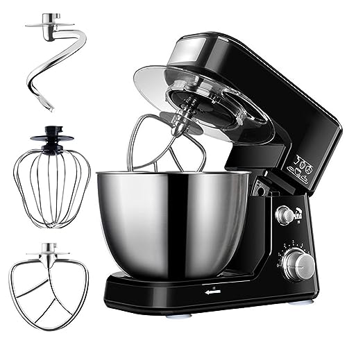 Stand Mixer for Baking with 4 Litre Stainless Steel Mixing Bowl Food Mixer 6 Speeds Includes Beater,Dough Hook Balloon Whisk for Cake,Batter,Bread,Desserts and More 600W