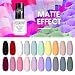 ROSALIND 24PCS Esmaltes Semipermanentes de Uñas en Gel UV LED, Kit de...