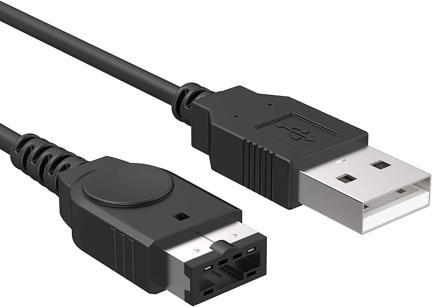 Black GBA SP Charger USB Cable for Nintendo DS Original Console(NDS)/ Gameboy Advance SP (GBA SP) USB Power Charger Cable 3.9ft