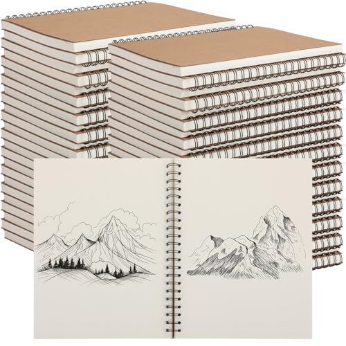 Carnet de croquis à spirale A4 PerKoop avec 100 feuilles blanches pour dessin