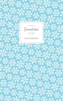Paperback Christmas Snowflake Notebook - Ruled Pages - 5x8: (Christmas Ice Blue Edition) Fun notebook 96 ruled/lined pages (5x8 inches / 12.7x20.3cm / Junior Legal Pad / Nearly A5) Book