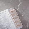 DiverseBee Laminated Bible Tabs (Copper Embossed Lettering), Bible Journaling Supplies, Bible Book Tabs, Christian Gift, 73 Bible Tabs for Women and Men, Includes 4 Blank Tabs (Alabaster)