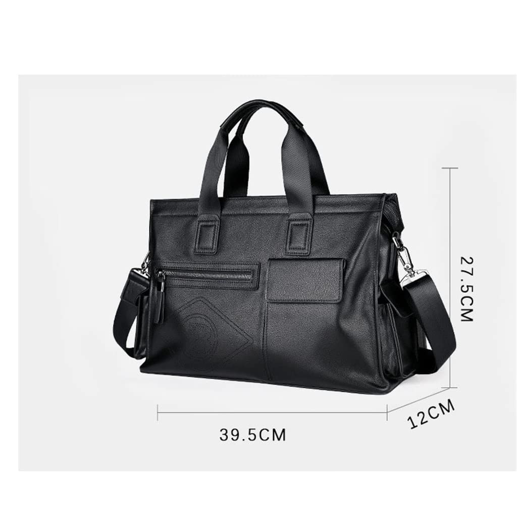 Męska torba skórzana torebka skóra bydlęca torba na komputer 15,6 cala biznesowa duża pojemność teczka torba crossbody