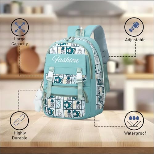 Image of Tinytot 30 Litre Japanese Korean Style School Bag Water-Resistant Laptop & Travel Backpack - Unisex Large 18 Inches Multipurpose Student Backpack for Boys & Girls, Men & Women