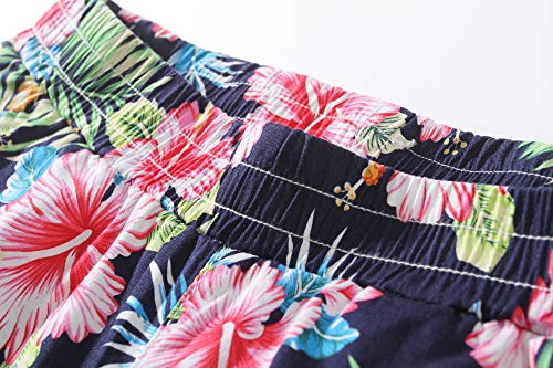 SSLR Womens Lounge Pants Hibiscus Flower Pants Wide LGE Palazzo Pants for Women3