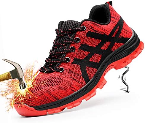 Unisex Steel Toe Work Shoes Industrial&Construction Shoes Puncture Proof Safety Shoes …