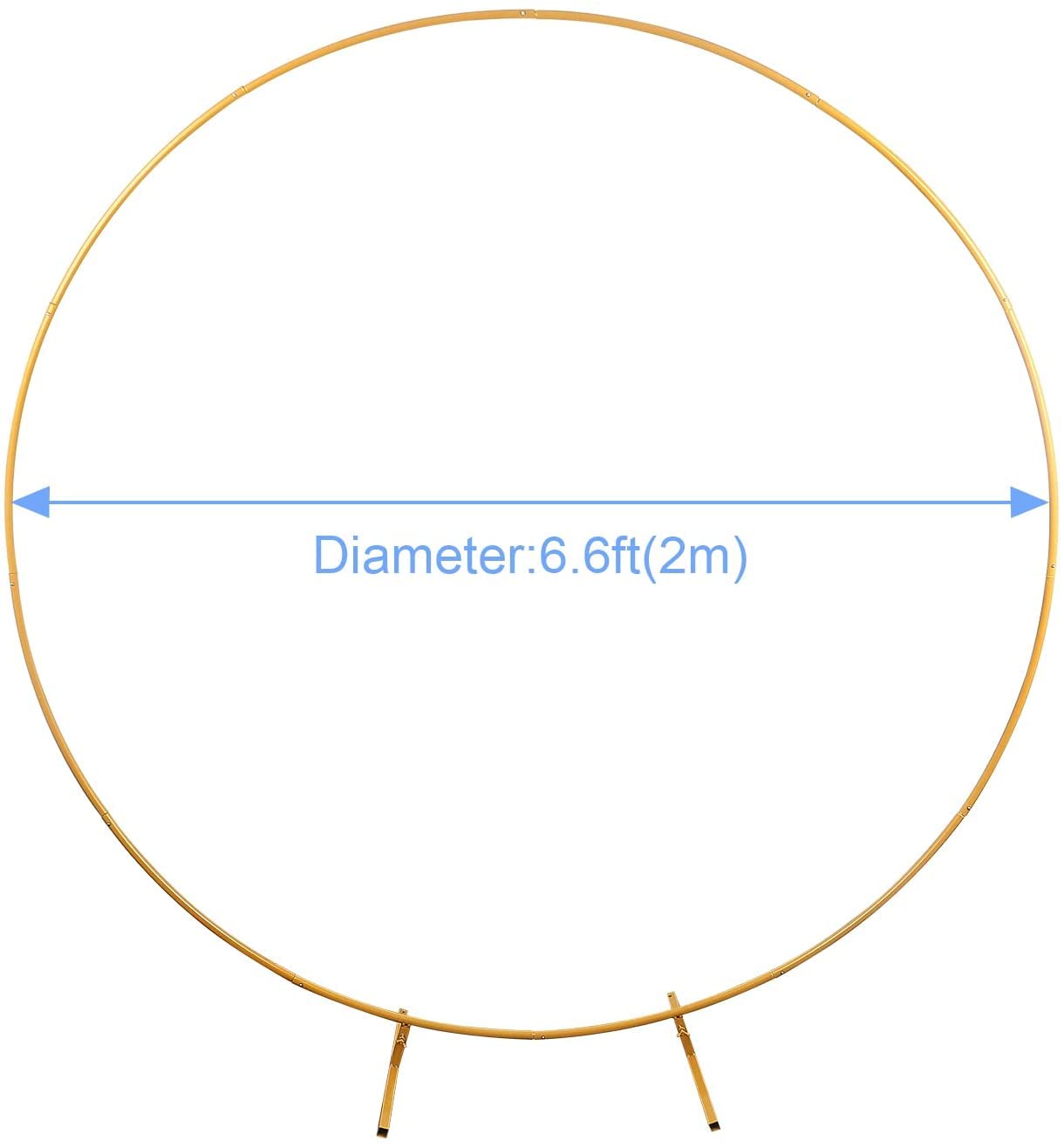 ZJT Ballon Kreis Rahmen Kit, Ballonbogen Set, Metall Ballonbogen, Luftballon Runde Ständer, Ballon Girlande Bogen Halter, Party Dekoration Ballonbogen Kit für Geburtstag, Hochzeit, Taufe (2m)