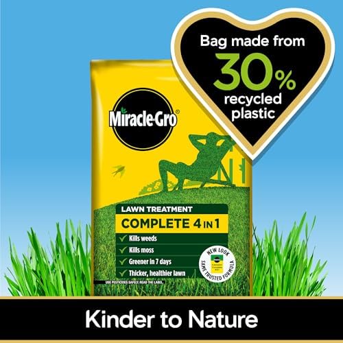 Miracle-Gro Evergreen Complete 4-in-1 Lawn Food - 200 m2, Lawn Food, Weed & Moss Control, Yellow - View 7