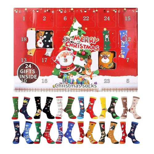Calendrier de l'Avent de Noël 2025 chaussures d'hiver chaussettes